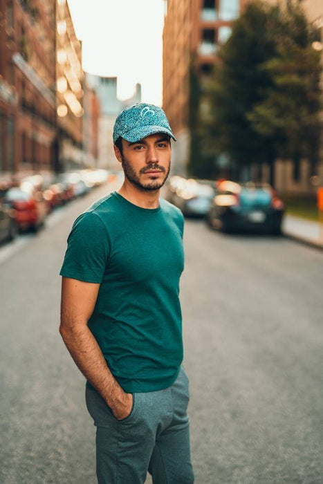 Casquette omni-réfléchissante (unisexe) -- bleue