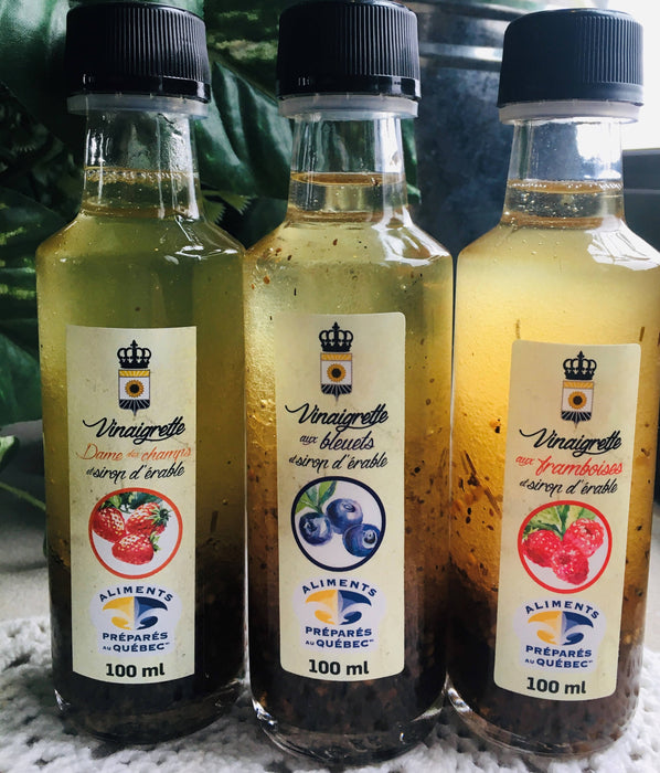 Trio vinaigrettes du roy (fraise,framboise,bleuet) ( 3x100ml)