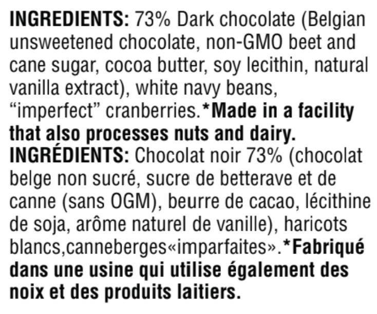 Beanbark aux canneberges (100g)