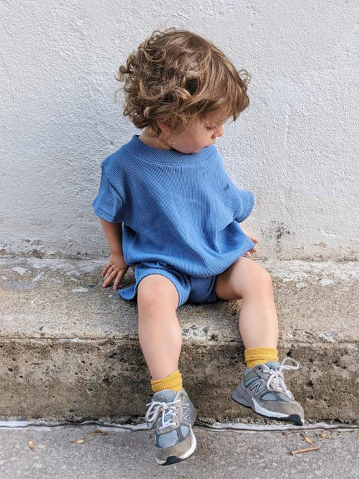 Elie romper - cerulean