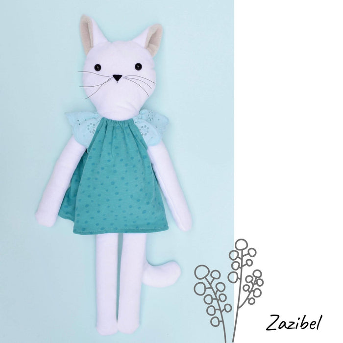 Chat, poupée de chiffon