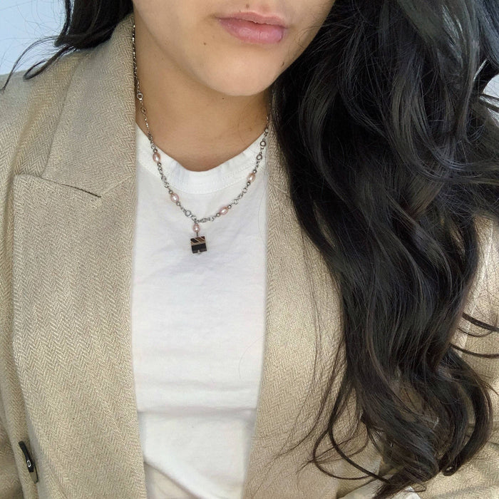 Amalgame perles et bois