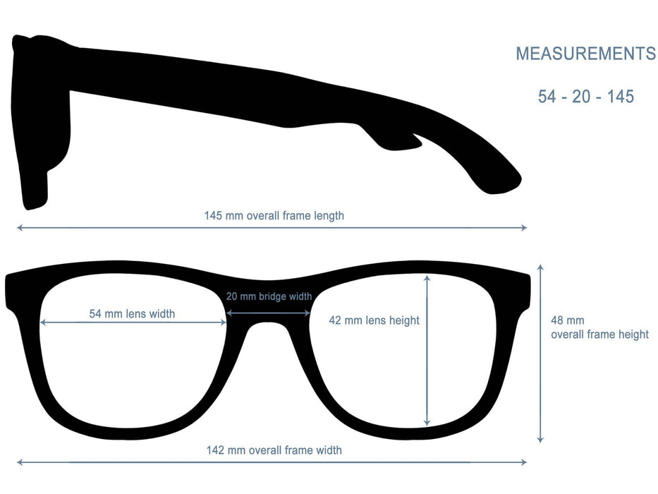 Lunettes de soleil en bois d'ébène avec verres miroir bleu polarisés