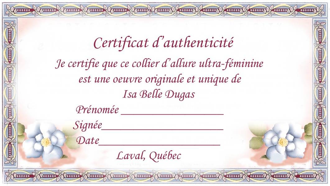 Collier de perles lisette