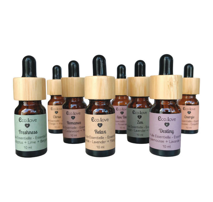 Relax 〰️ lavande + ylang ylang + bergamote + eucalyptus + menthe poivrée + orange