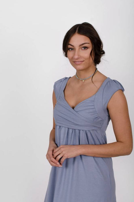 Robe aliénor bleu azur