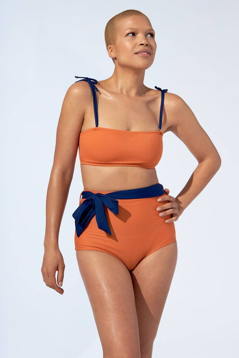 Marina - haut de bikini en orange