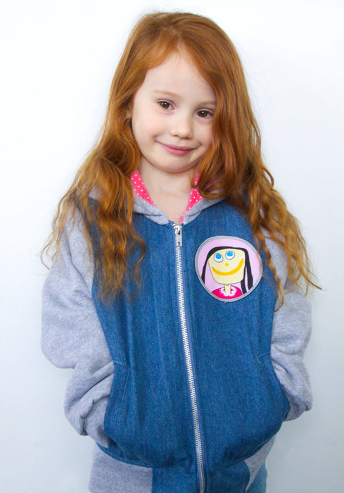 Manteau sara / petits pois rose