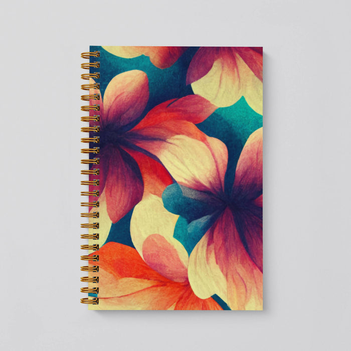 Cahier pointillé | grandes fleurs