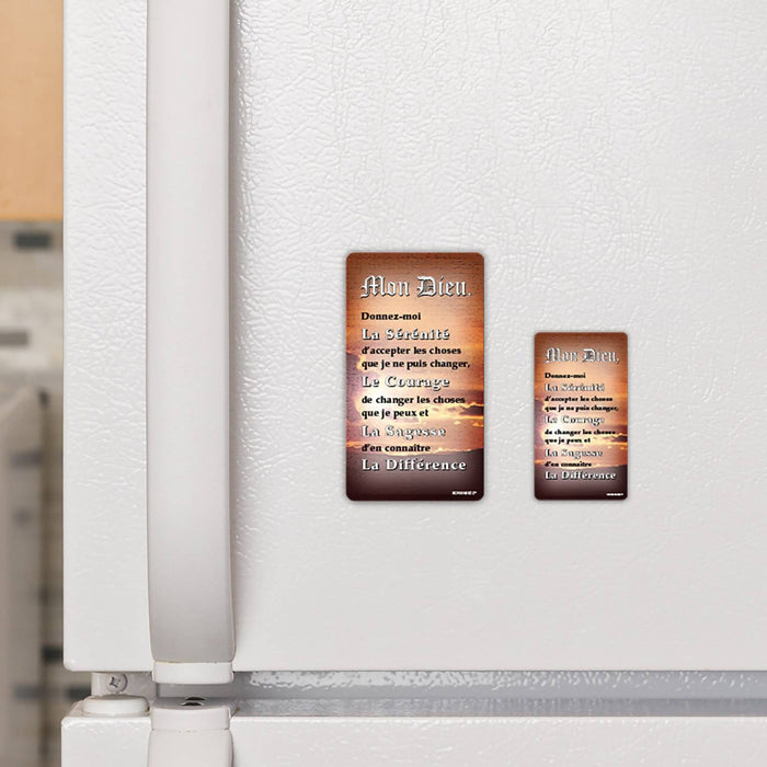 Affichette aimantée prière de la sérénité