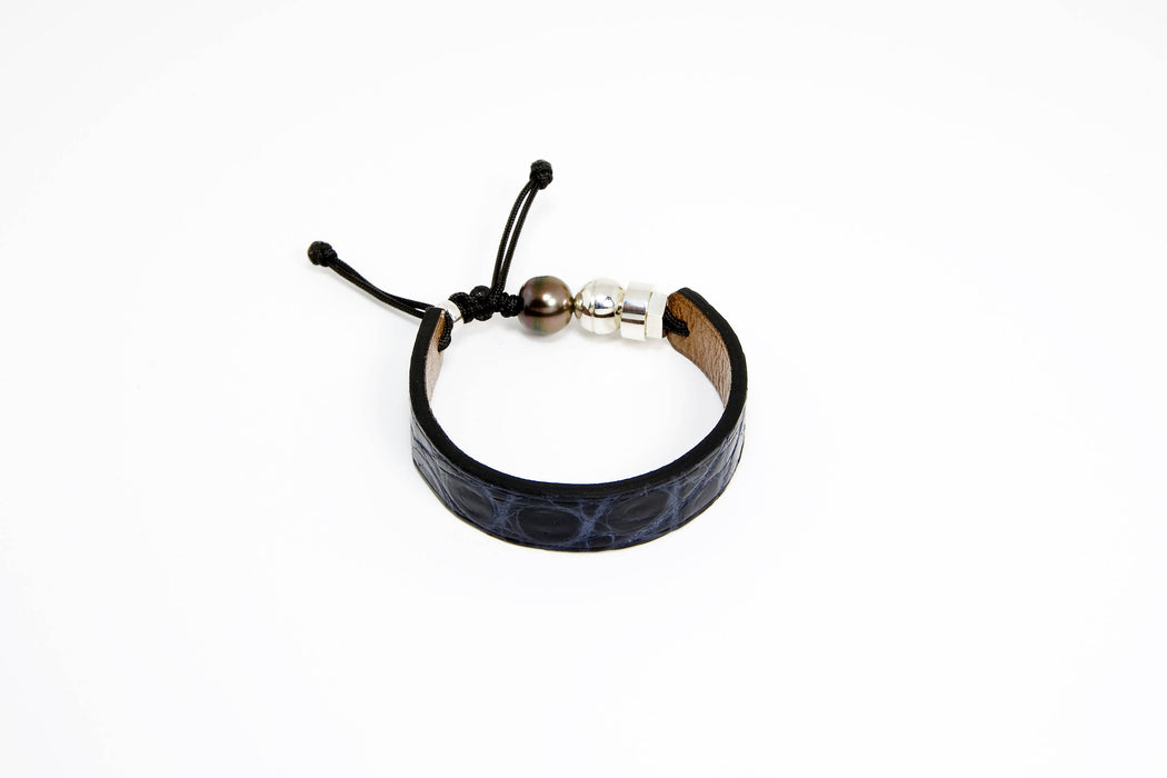 Bracelets en cuir de crocodile