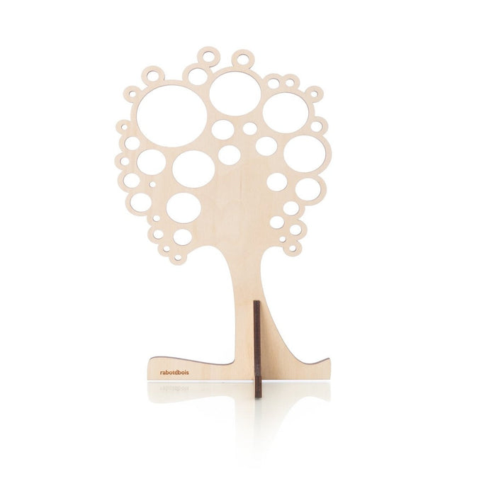 Arbre pour bijoux fait en bois