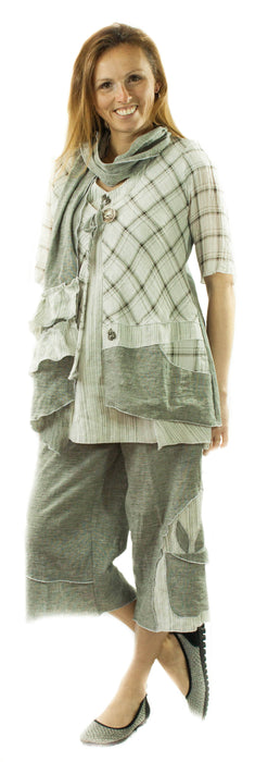 Foulard de lin le blanc mouton