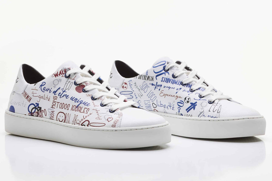 Sneakers dépareillés, véganes en "cuir" de pomme - modèle beloco pour femmes