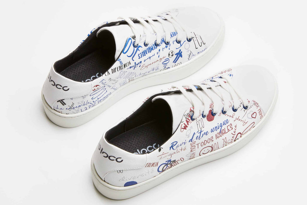 Sneakers dépareillés, véganes en "cuir" de pomme - modèle beloco pour femmes