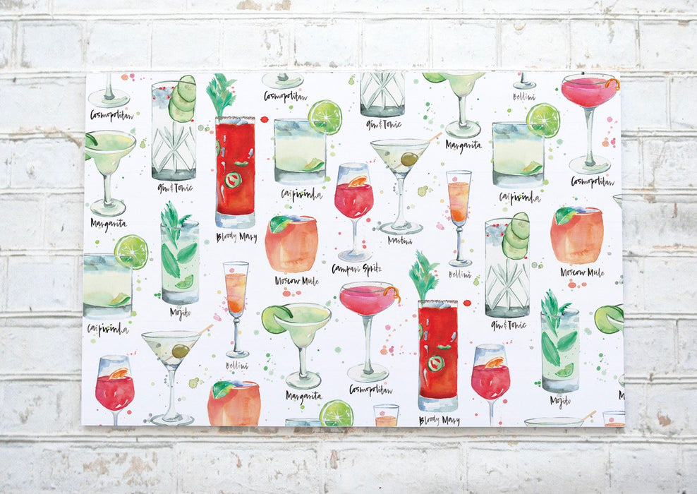 Cocktails - napperons de papier / paper placemats