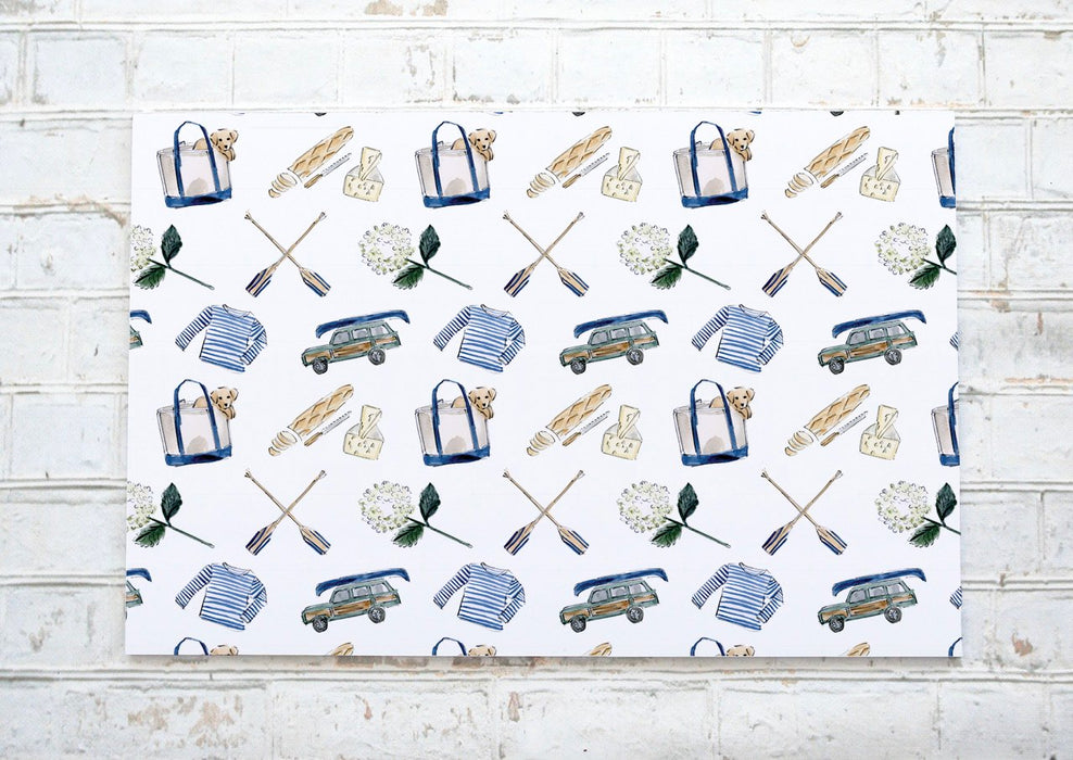 Pique nique au lac / pic nic at the lake - napperons de papier / paper placemats