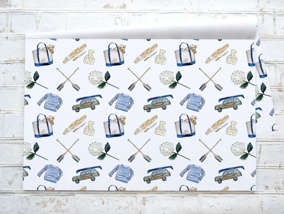 Pique nique au lac / pic nic at the lake - napperons de papier / paper placemats