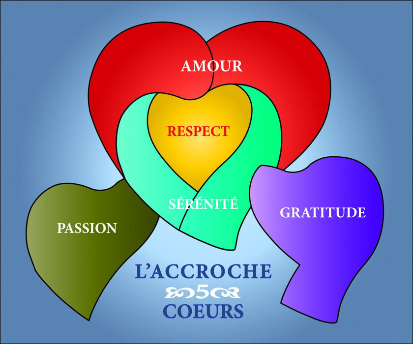 Vitrail mobile en forme de coeur | l'accroche-coeurs | rouge