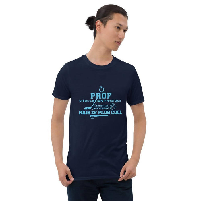 T-shirt homme - prof d'éducation physique (bleu)