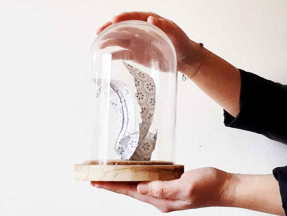 Cloche origami - cygne