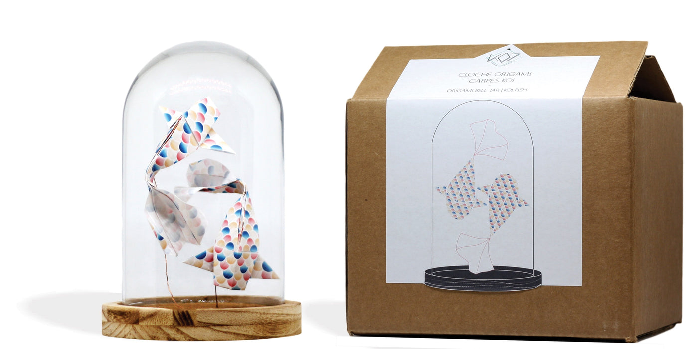 Cloche origami - carpes koï