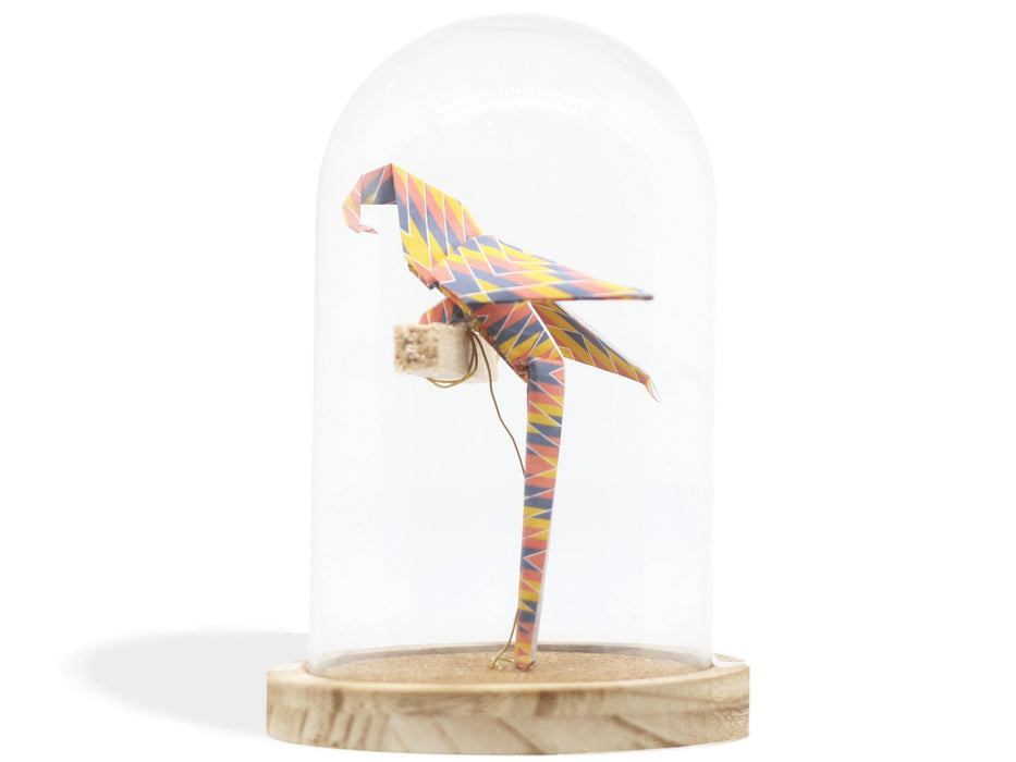 Cloche origami - perroquet