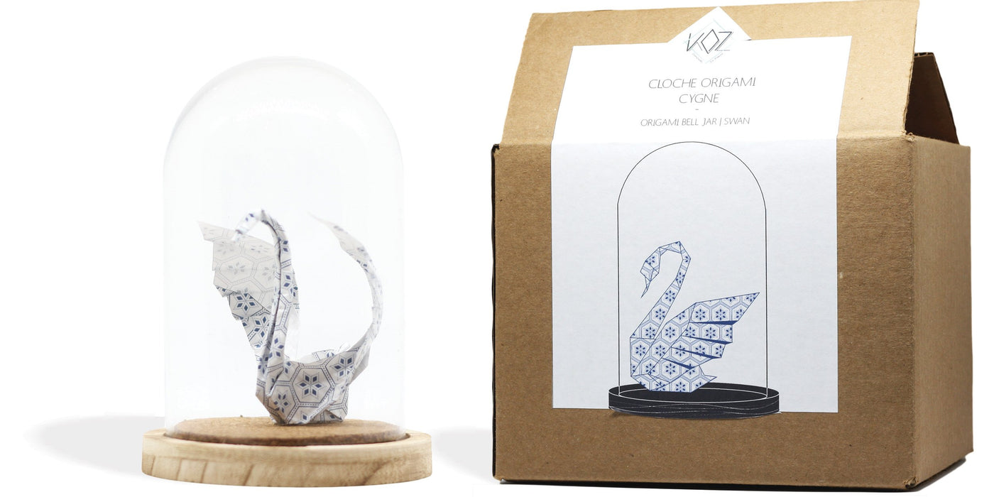 Cloche origami - cygne