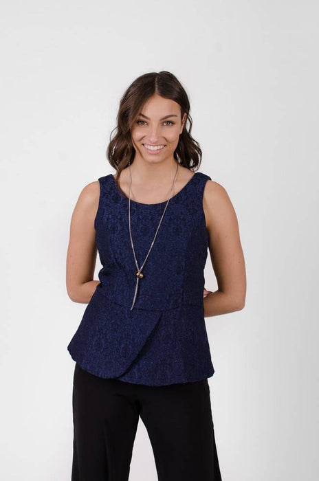 Haut agnès bleu symphonie