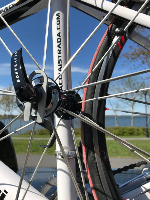 Le c2 de clipwheel.com support de transport pour roue avant de vélo, coté droit (dérailleur)
