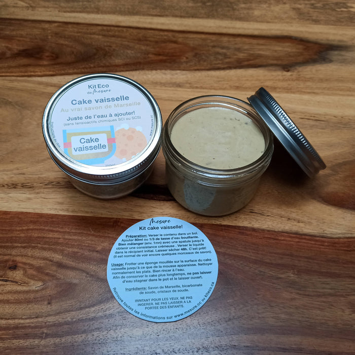 Kit cake vaisselle ecologique