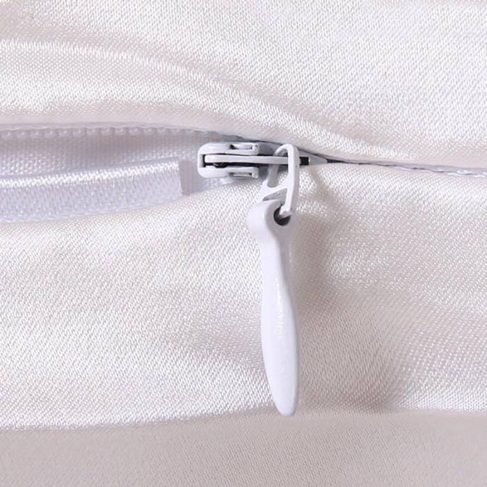 Taie d'oreiller en soie 22 mommes - gris