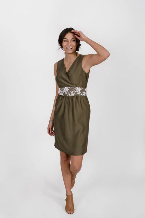 Robe anne de kiev vert olive