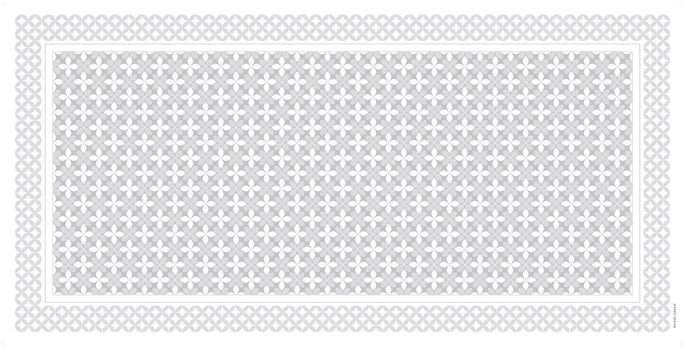 Tapis de vinyle - vinyl carpets - petite fleur pearl