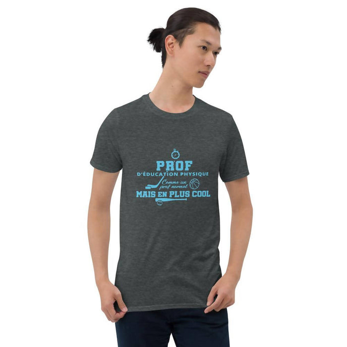 T-shirt homme - prof d'éducation physique (bleu)