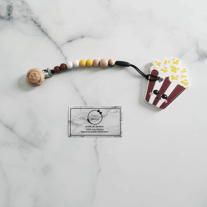 Duo attache suce et jouet pop corn