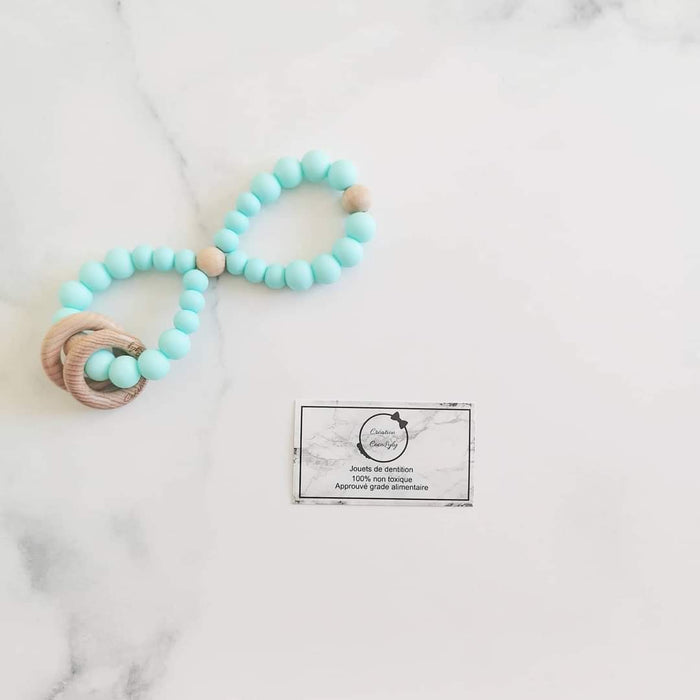 Hochets de dentition infini couleurs bleuté