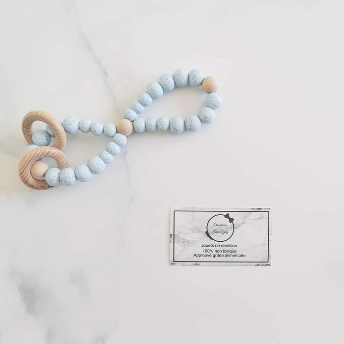 Hochets de dentition infini couleurs bleuté