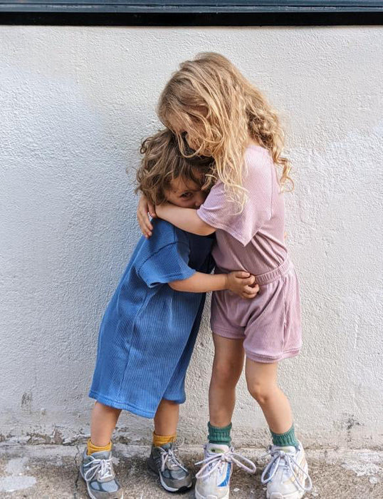 Elie romper - cerulean