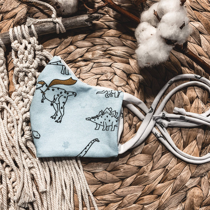 Masque barrière dino super héro