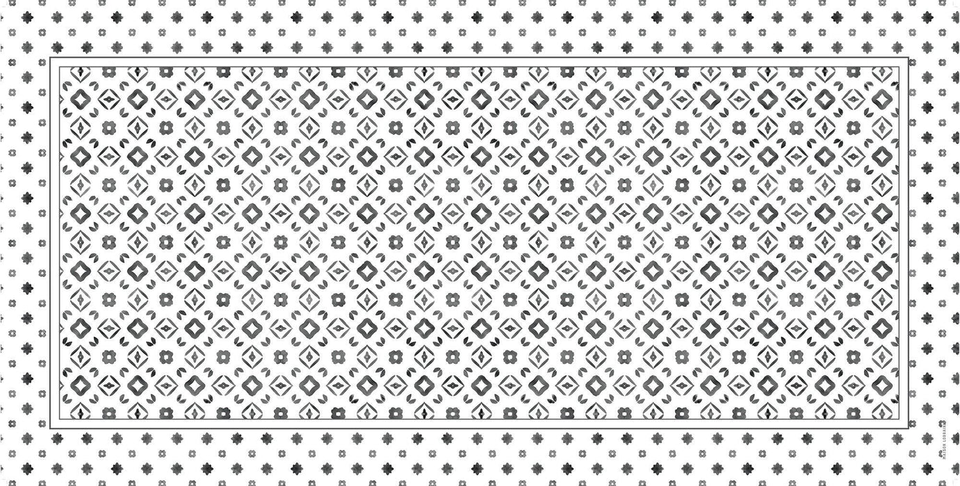 Tapis de vinyle - vinyl carpets - monogramme