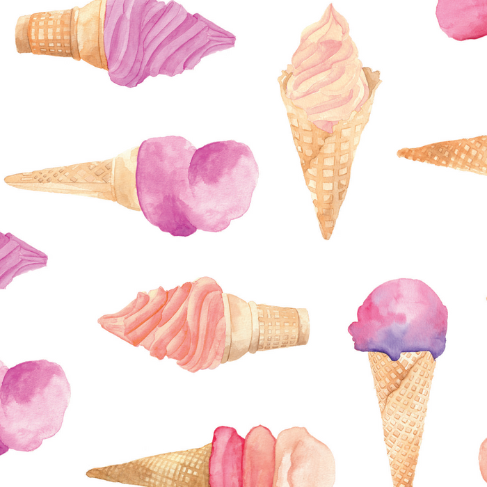 Glaces / ice cream - napperons de papier / paper placemats