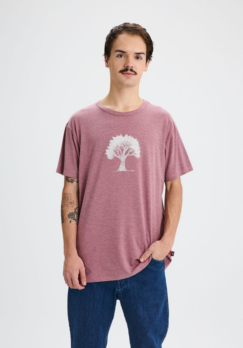 Solution-clé - t-shirt rose chiné