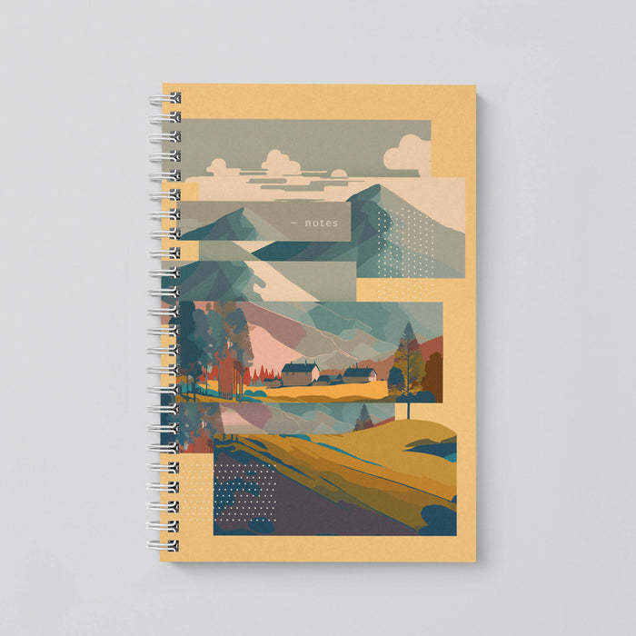 Cahier pointillé | vue sur la montagne
