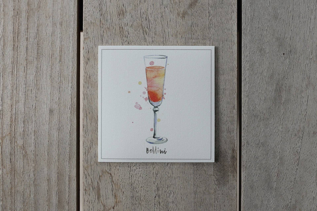 Sous-verres de vinyle / vinyl coasters - cocktail bellini