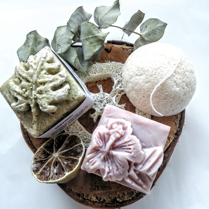 COFFRET CADEAU BOX - SOINS DU VISAGE - KONJAC - Calypso Éco-savonnerie