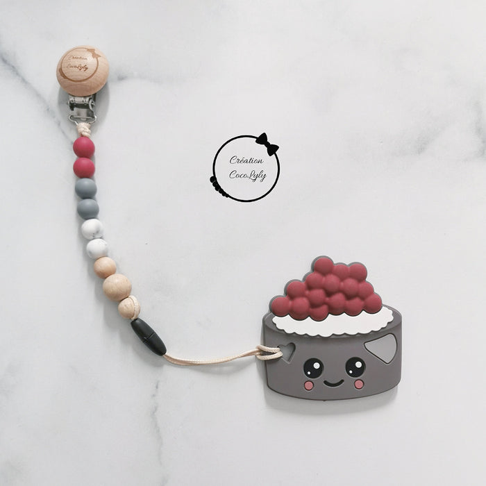 Duo attache suce et jouet sushi