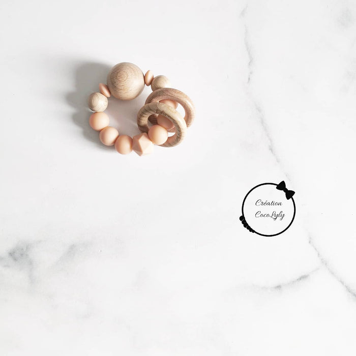 Hochet de dentition simple pêche