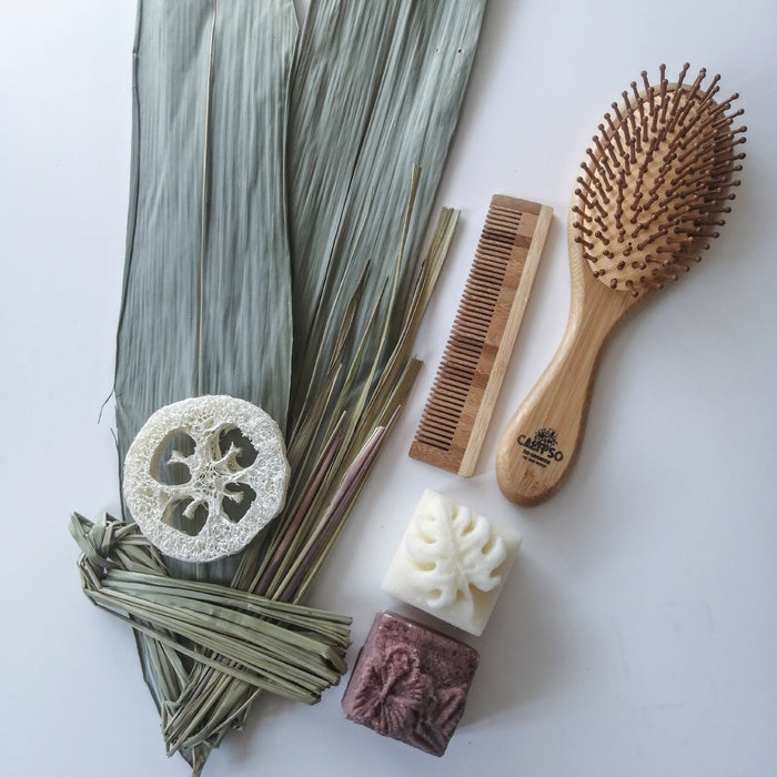 Ensemble beauté cheveux calypso - kit de départ zéro déchet - zero waste hair beauty box