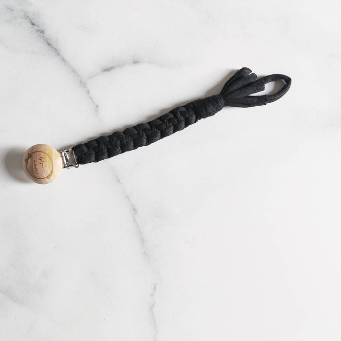 Attache suce tressé noir